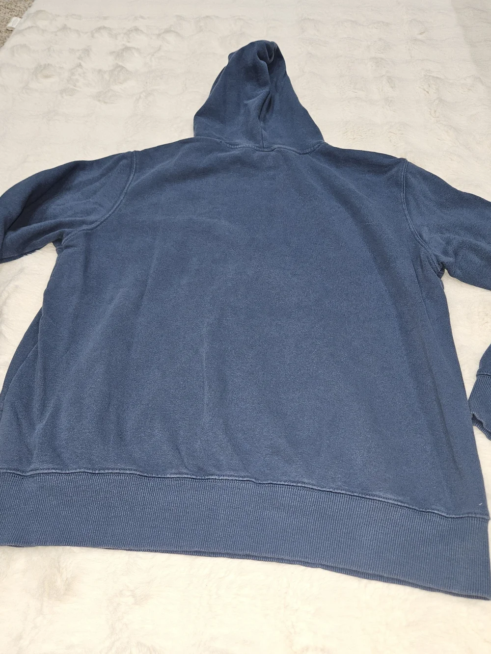 The North Face Men’s Blue Crewneck Hoodie with Bear Logo